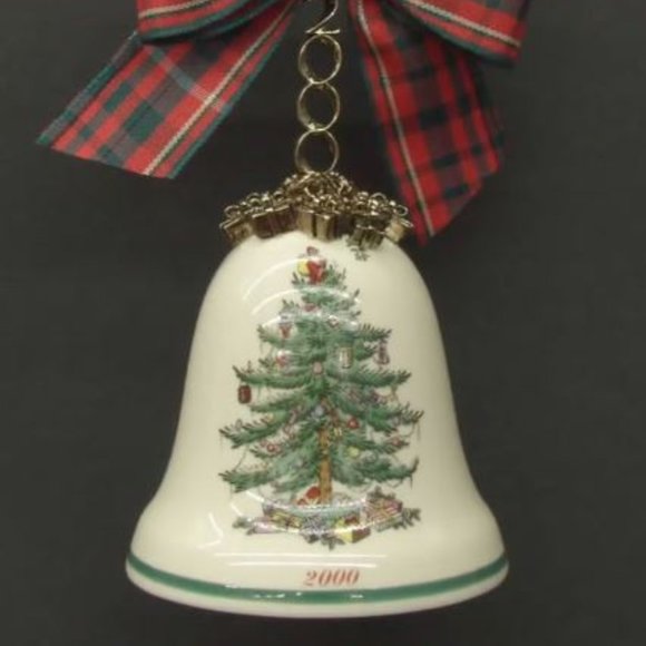 Spode Holiday Spode Christmas Tree Millennium 200 Bell Ornament